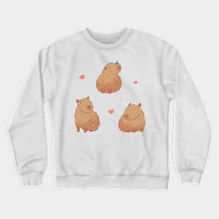 Capybaras drawings sticker pack Crewneck Sweatshirt